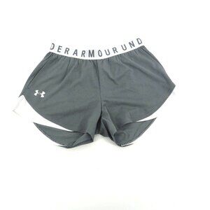 Under Armour Womens Running Shorts Gray White Size S NWOT